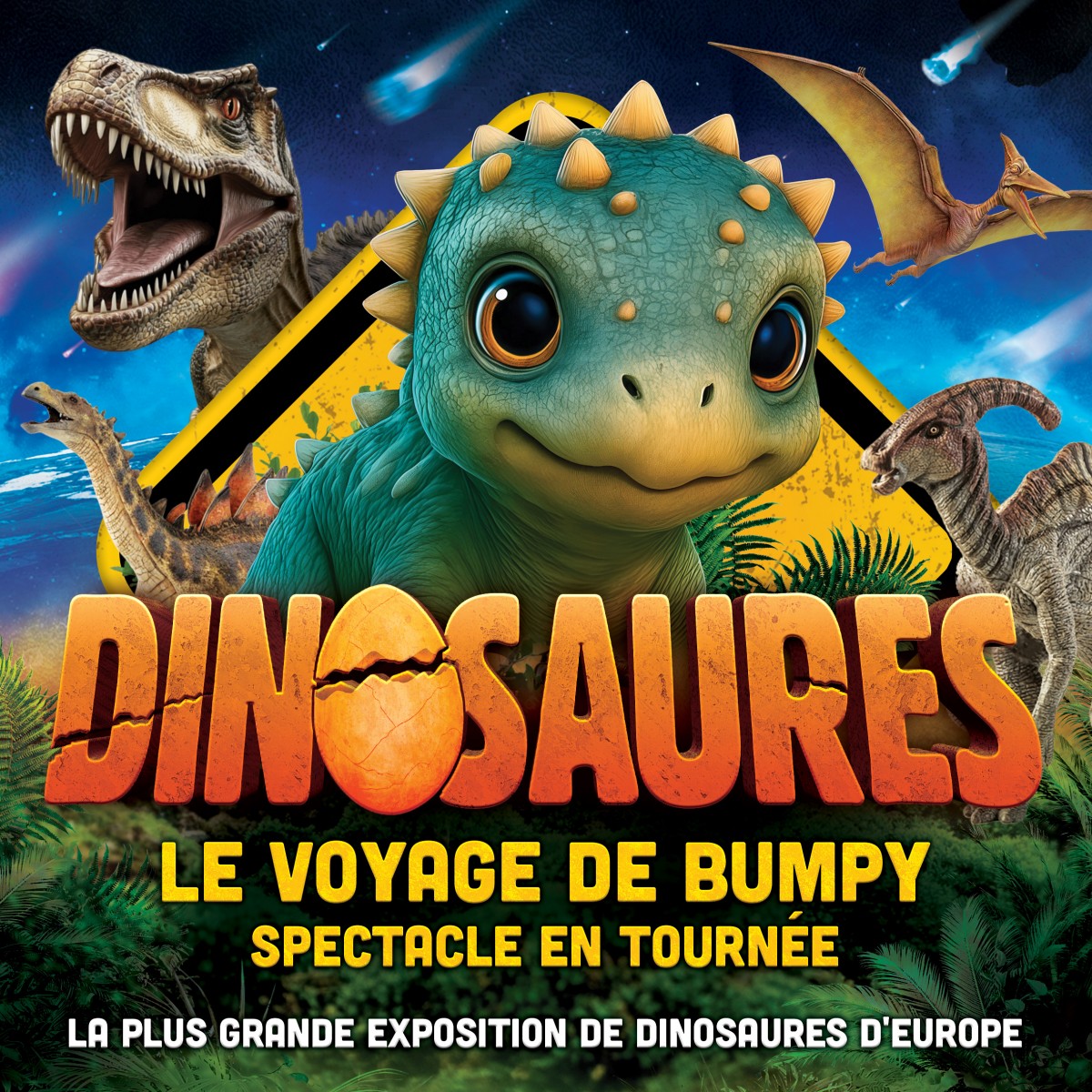 Dinosaures: Le voyage de Bumpy®, l'exposition-spectacle à Colmar - Tour 2026